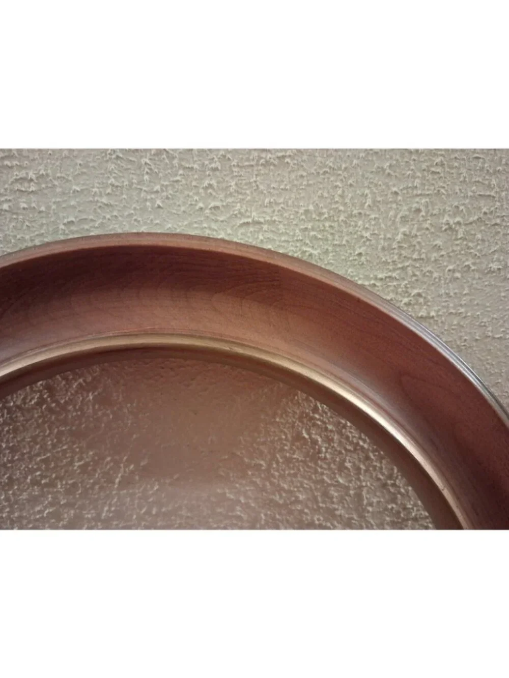 Frame Bards Collector Plate Wood Round Art 8.5” Light Brown Gold Trim Vintage